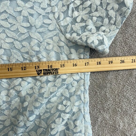 Bundle Teddi Rose Women's S Lace Overlay Teal & Blue Tops - Picture 8 of 12